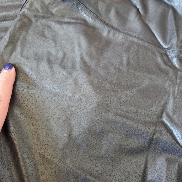 Women's High Rise Stretch Faux Leather Leggings High Waisted XXL 20 - Picture 4 of 7
